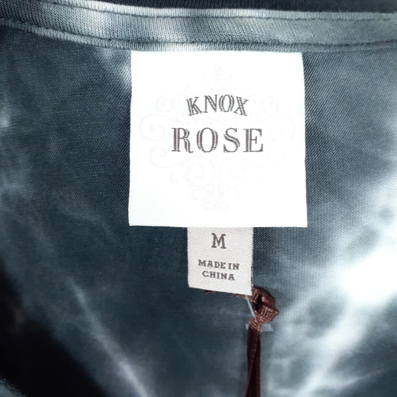 Knox Rose Sleeveless Top M Peplum Tie Dye 496 - Picture 4 of 5